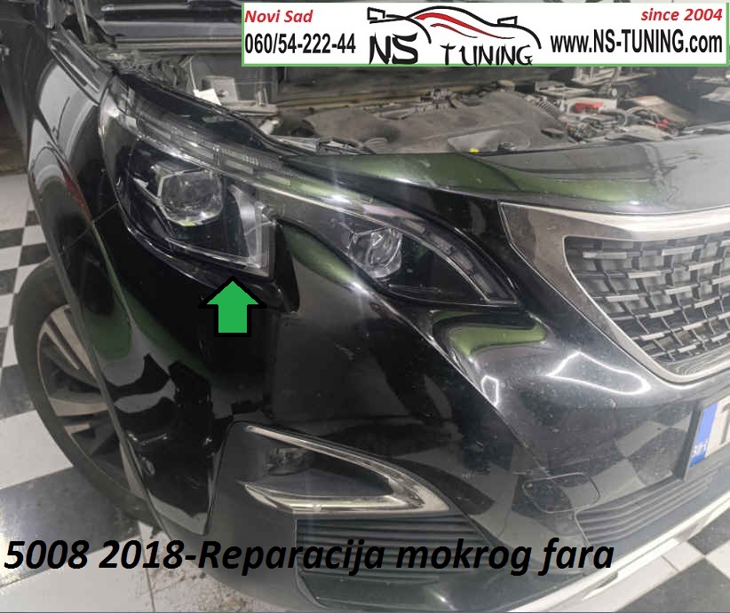 peugeot pezo 5008 3008 2018 ful led far mokar reparacija dnevno svetlo servis novi sad ns tuning